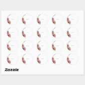 Maak je eigen bloemschikking ronde sticker (Vel)