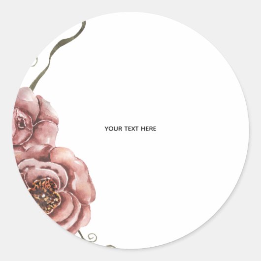 Maak je eigen bloemschikking ronde sticker (Voorkant)