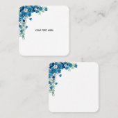 Maak je eigen bloemschikking vierkante visitekaartje (Voorkant / Achterkant)