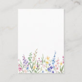 Maak je eigen bloemschikking visitekaartje (Achterkant)