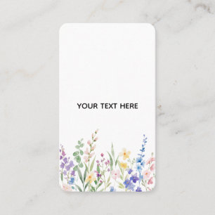 Maak je eigen bloemschikking visitekaartje