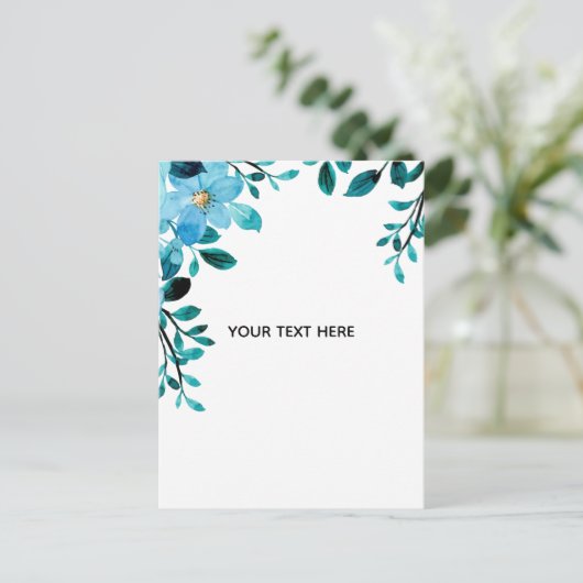 Maak Je Eigen Bloemstuk Aankondigingskaart (Staand voorkant)
