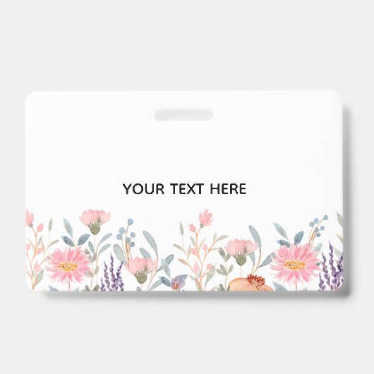 Maak je eigen bloemstuk badge (Voorzijde)