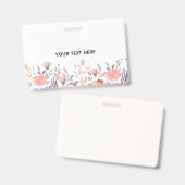 Maak je eigen bloemstuk badge (Voor- en achterkant)