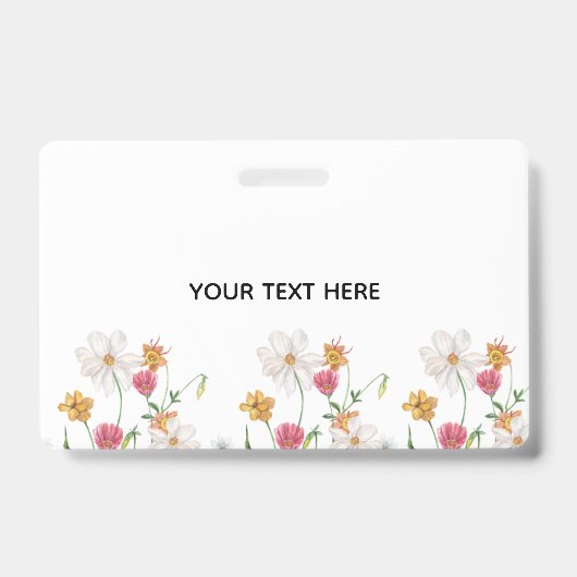 Maak je eigen bloemstuk badge (Voorzijde)