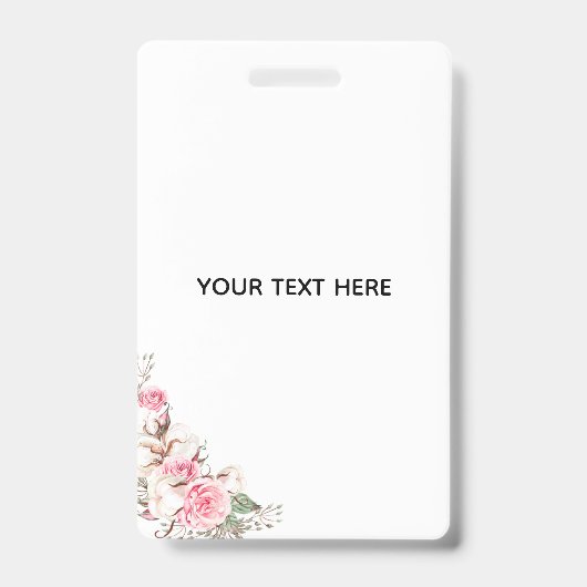 Maak je eigen bloemstuk badge (Voorzijde)