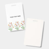 Maak je eigen bloemstuk badge (Voor- en achterkant)