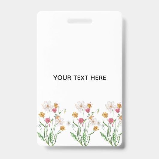 Maak je eigen bloemstuk badge (Voorzijde)