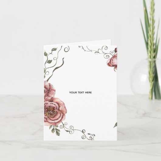 Maak je eigen bloemstuk bedankkaart (Voorkant)