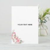 Maak je eigen bloemstuk  bedankkaart (Staand voorkant)