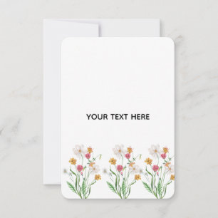 Maak je eigen bloemstuk bedankkaart