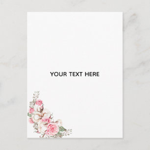 Maak je eigen bloemstuk briefkaart