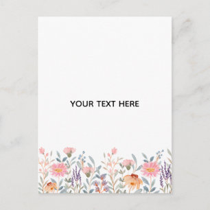 Maak je eigen bloemstuk briefkaart