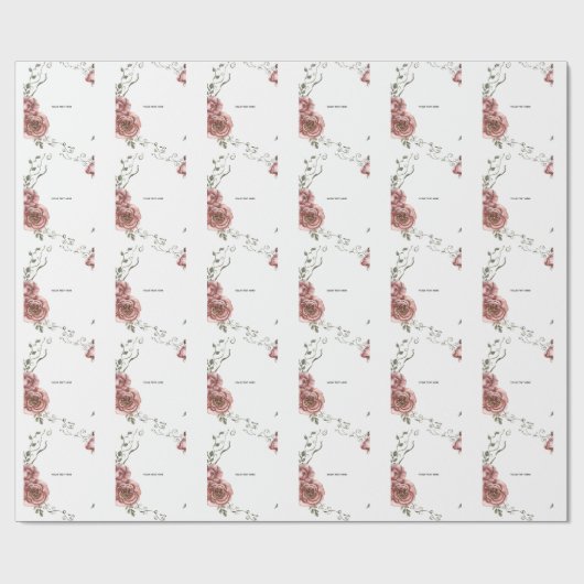Maak je eigen bloemstuk cadeaupapier (Vlak)