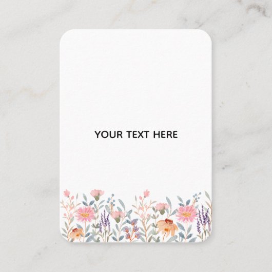 Maak je eigen bloemstuk contactkaartje (Voorkant)