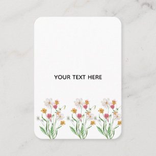 Maak je eigen bloemstuk contactkaartje