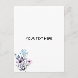Maak je eigen bloemstuk feestdagenkaart