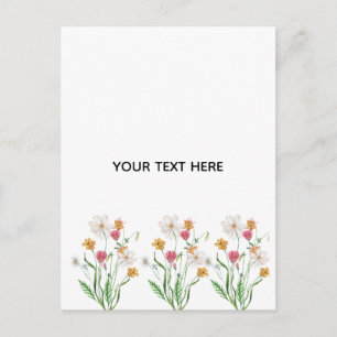 Maak je eigen bloemstuk feestdagenkaart