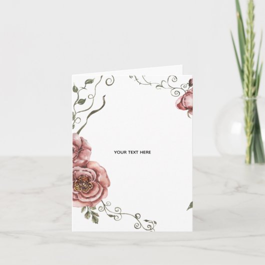 Maak je eigen bloemstuk kaart (Voorkant)