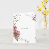 Maak je eigen bloemstuk kaart (Gele Bloem)