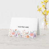 Maak je eigen bloemstuk kaart (Gele Bloem)