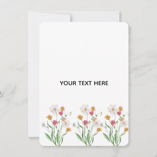 Maak je eigen bloemstuk  kaart (Voorkant)