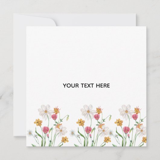 Maak je eigen bloemstuk kaart (Voorkant)