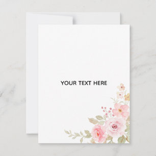 Maak je eigen bloemstuk notitiekaartje