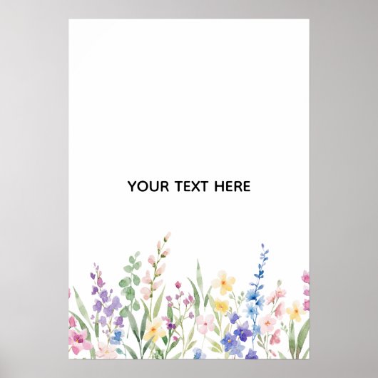 Maak je eigen bloemstuk poster (Voorkant)