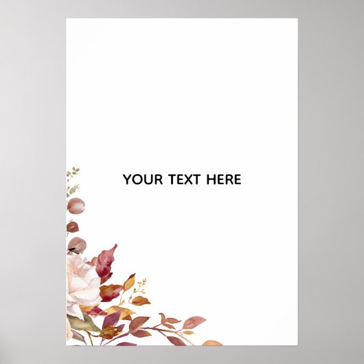 Maak Je Eigen Bloemstuk Poster (Voorkant)
