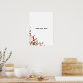 Maak Je Eigen Bloemstuk Poster (Keuken)