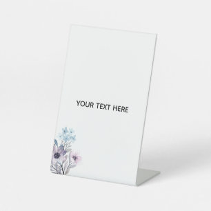 Maak je eigen bloemstuk reclamebord met voetstuk