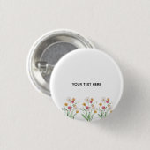 Maak je eigen bloemstuk ronde button 3,2 cm (Voorkant /achterkant)