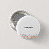 Maak je eigen bloemstuk ronde button 3,2 cm (Voorkant /achterkant)