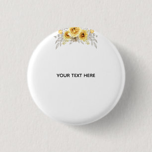 Maak je eigen bloemstuk ronde button 3,2 cm