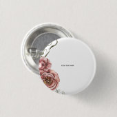 Maak je eigen bloemstuk ronde button 3,2 cm (Voorkant /achterkant)