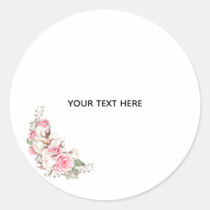 Maak je eigen bloemstuk ronde sticker
