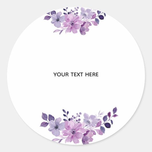 Maak Je Eigen Bloemstuk Ronde Sticker (Voorkant)