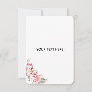 Maak je eigen bloemstuk RSVP kaartje