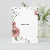 Maak je eigen bloemstuk  RSVP kaartje (Staand voorkant)