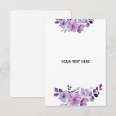 Maak Je Eigen Bloemstuk RSVP Kaartje (Voorkant / Achterkant)