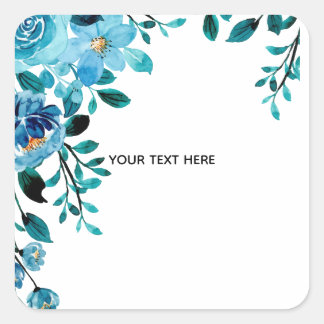 Maak Je Eigen Bloemstuk Vierkante Sticker