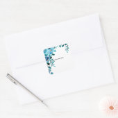 Maak Je Eigen Bloemstuk Vierkante Sticker (Envelop)