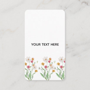 Maak je eigen bloemstuk visitekaartje