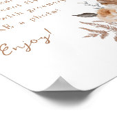 Maak je eigen boeket Boho Terracotta Poster (Hoek)