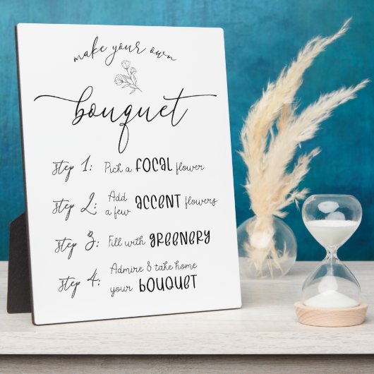 Maak je eigen boeketbar fotoplaat (Zijkant)