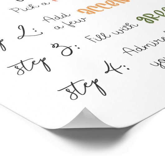 Maak je eigen boeketbar poster (Hoek)