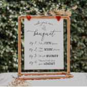 Maak je eigen boeketbar poster