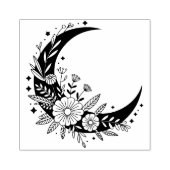 Maak Je Eigen Boho Bloem Halve Maan Rubberstempel (Afrduk)