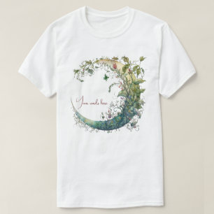 Maak Je Eigen Boho Bloemige Maan T-shirt